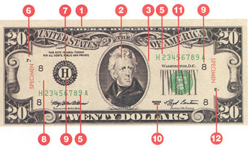 $20 Front (1990-1995 Series)